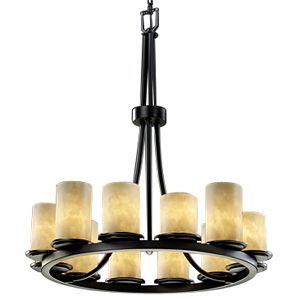 Clouds Dakota 12-Light Ring Chandelier by Justice Design Group - Starlight Lighting USA and Canada